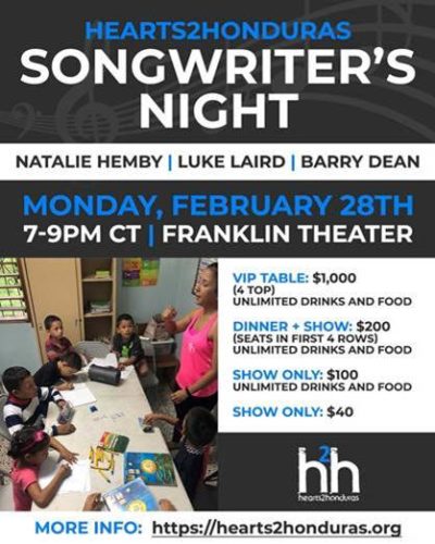 h2h songwriters night